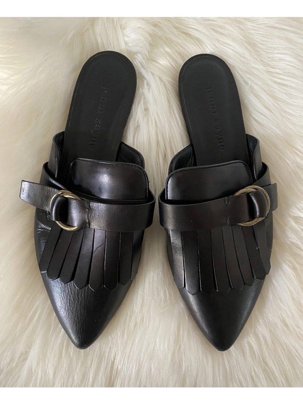 Jenni Kayne Fringe Mule with Buckle